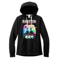 Sister Of The Birthday Boy Matching Video Game Birthday Women's Fleece Hoodie