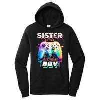 Sister Of The Birthday Boy Matching Video Game Birthday Women's Pullover Hoodie