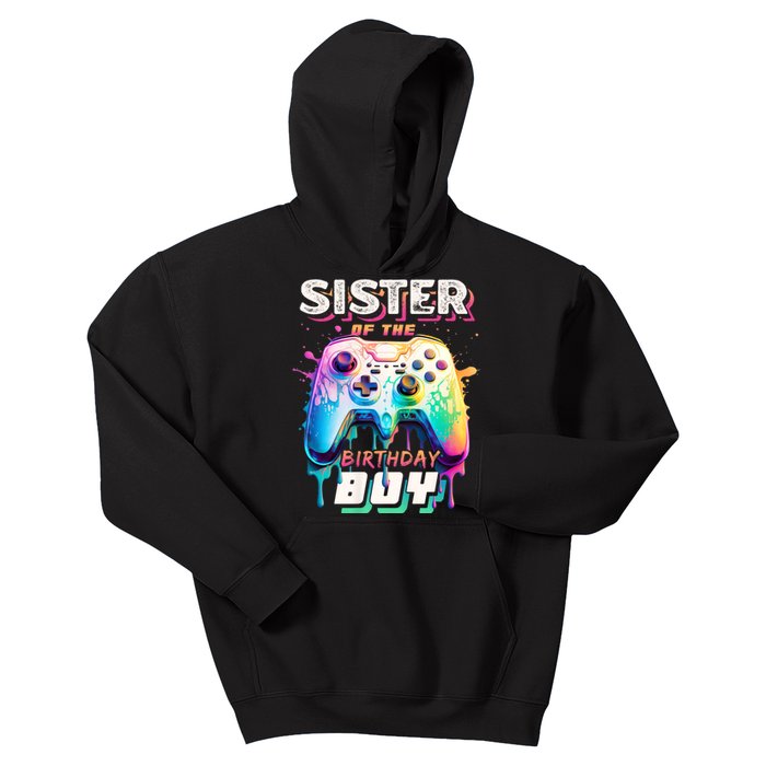 Sister Of The Birthday Boy Matching Video Game Birthday Kids Hoodie