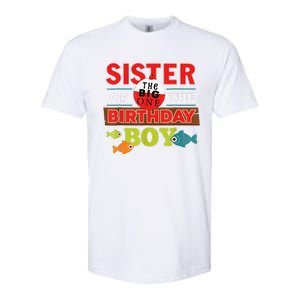 Sister Of The Birthday Big One Fishing Family Matching Softstyle CVC T-Shirt