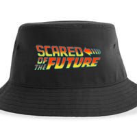 Scared Of The Future Funny Gift Sustainable Bucket Hat