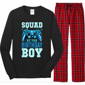 Squad Of The Birthday Boy Matching Video Gamer Birthday Long Sleeve Pajama Set