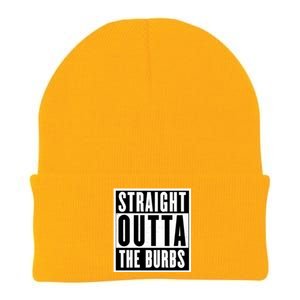 Straight Outta The Burbs Straight Outta The Suburbs Cool Gift Knit Cap Winter Beanie