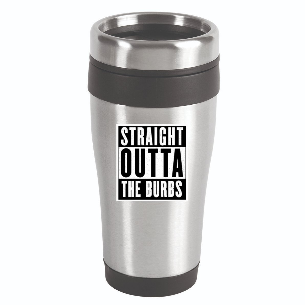 Straight Outta The Burbs Straight Outta The Suburbs Cool Gift 16oz Travel Tumbler
