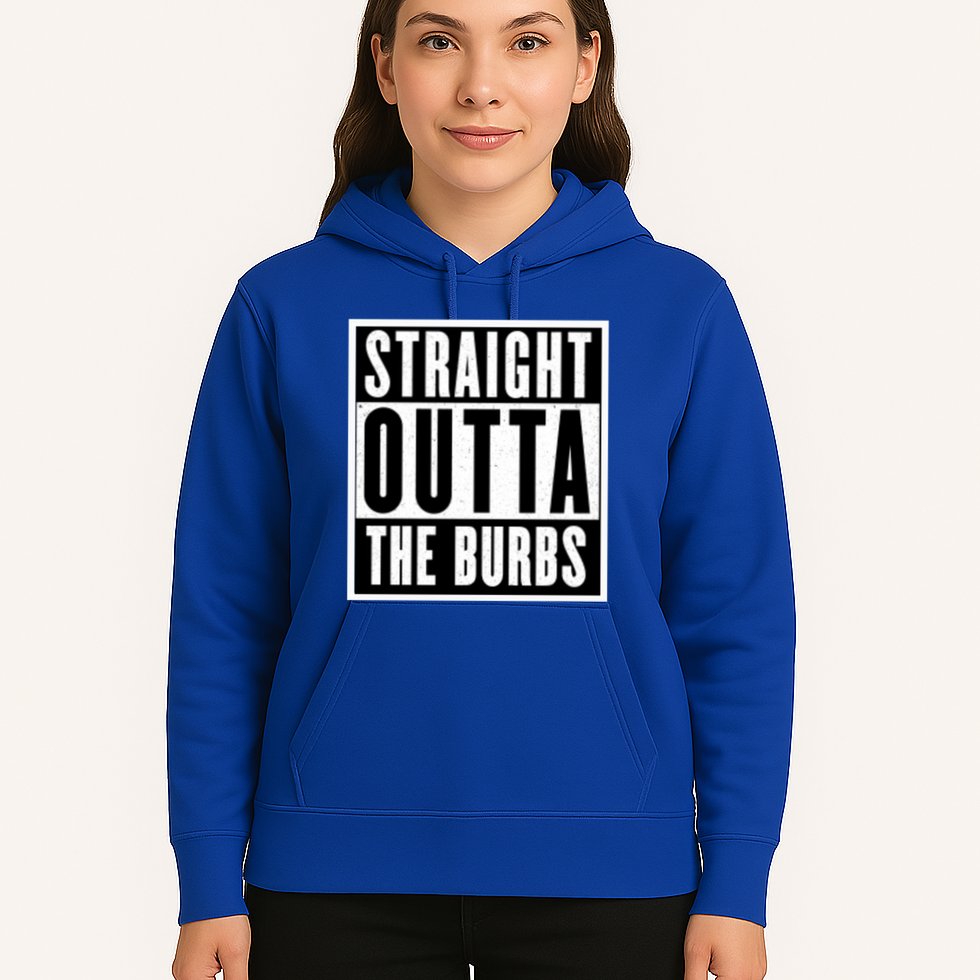Straight Outta The Burbs Straight Outta The Suburbs Cool Gift Hoodie
