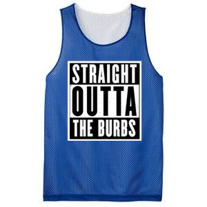 Straight Outta The Burbs Straight Outta The Suburbs Cool Gift Mesh Reversible Basketball Jersey Tank