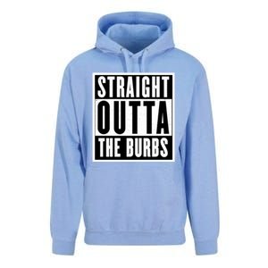 Straight Outta The Burbs Straight Outta The Suburbs Cool Gift Unisex Surf Hoodie