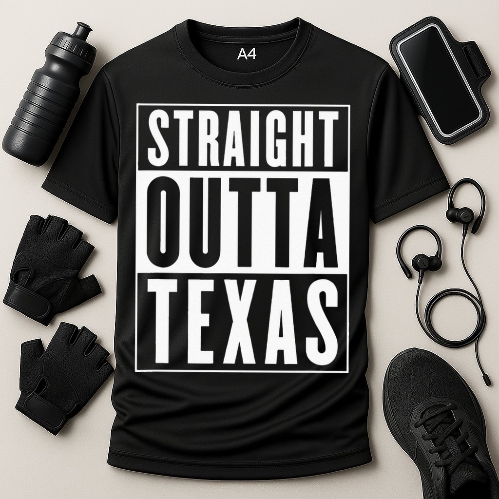 Straight Outta Texas Cooling Performance Crew T-Shirt