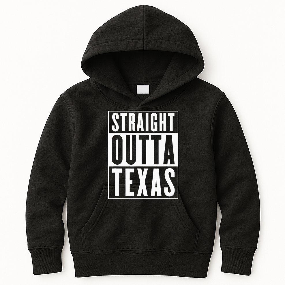 Straight Outta Texas Kids Hoodie