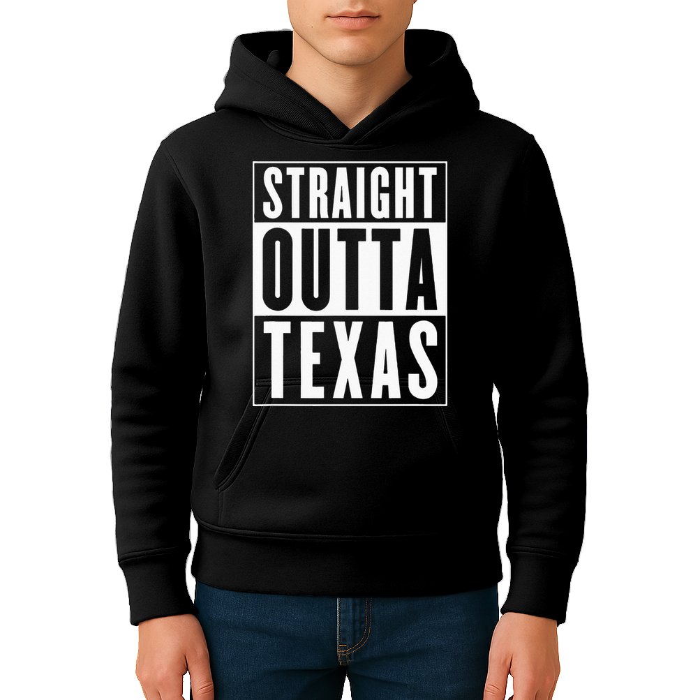Straight Outta Texas Kids Hoodie