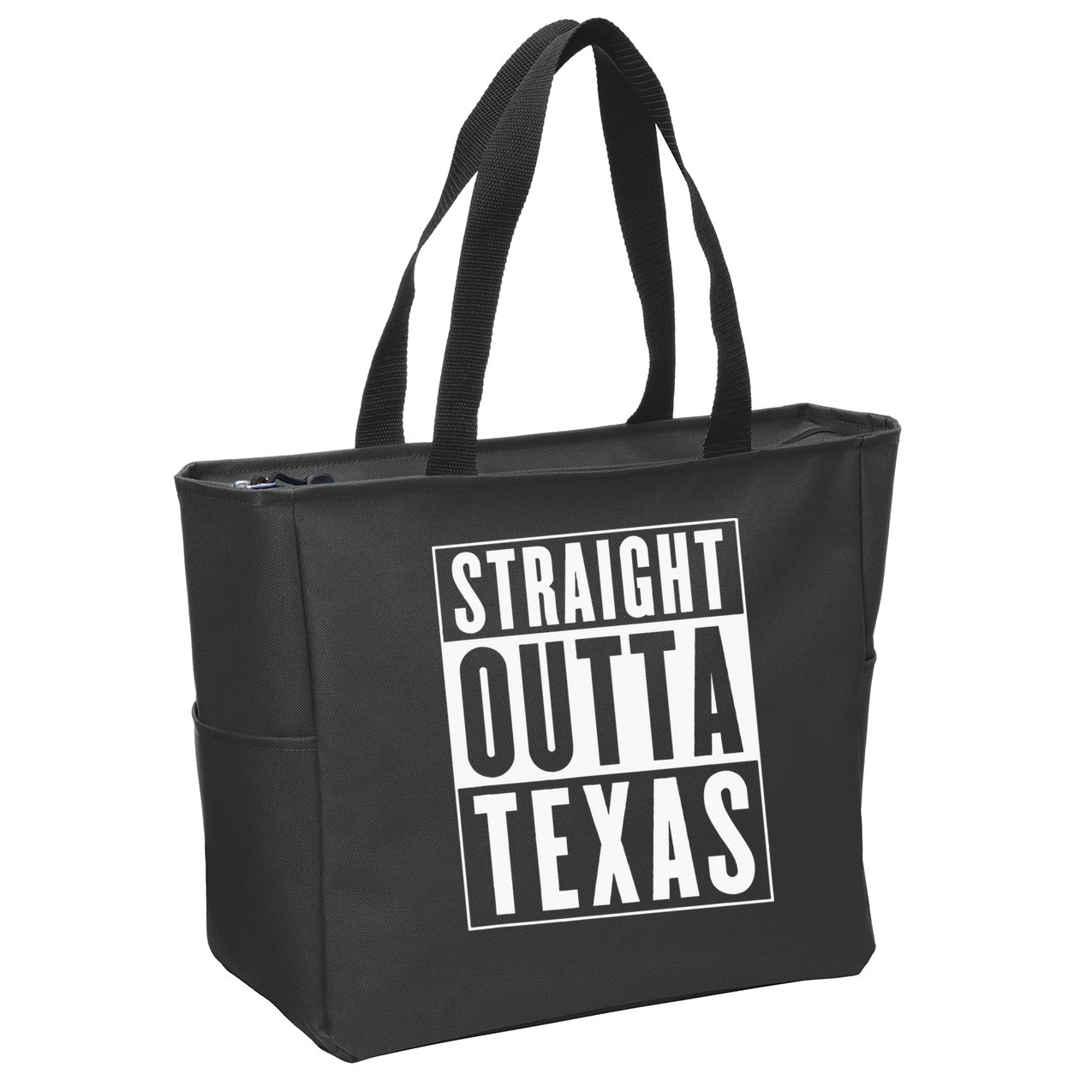 Straight Outta Texas Zip Tote Bag