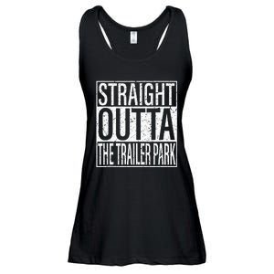 Straight Outta The Trailer Park Funny Ladies Essential Flowy Tank