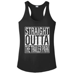 Straight Outta The Trailer Park Funny Ladies PosiCharge Competitor Racerback Tank