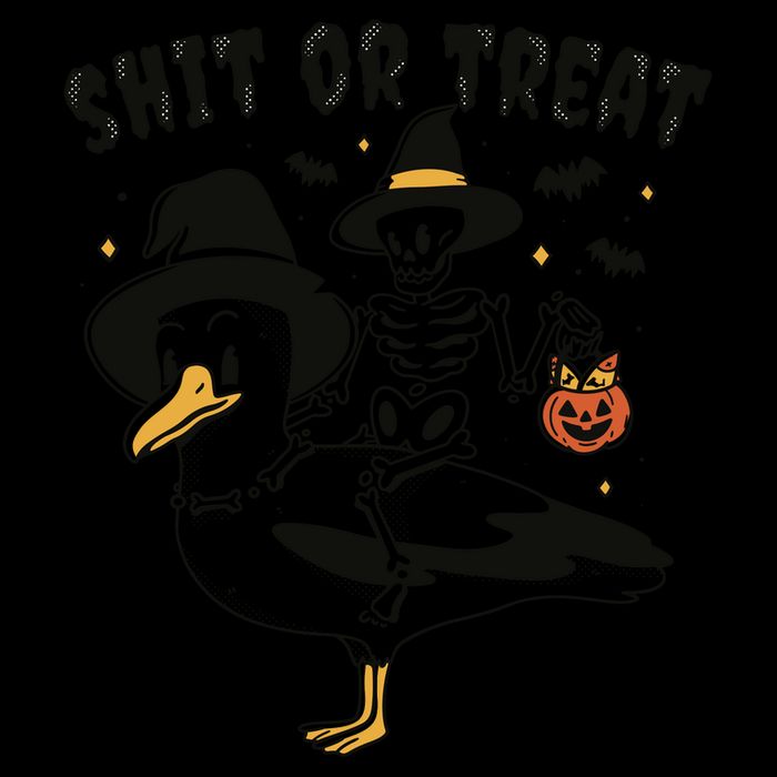Shit Or Treat Funny Halloween Backpack