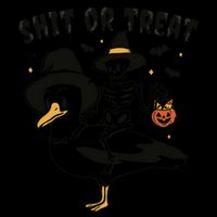 Shit Or Treat Funny Halloween 16 in Basic Backpack