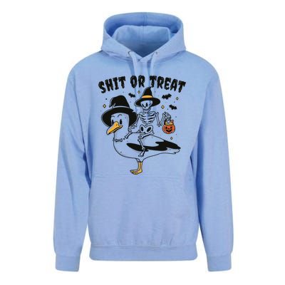 Shit Or Treat Funny Halloween Unisex Surf Hoodie