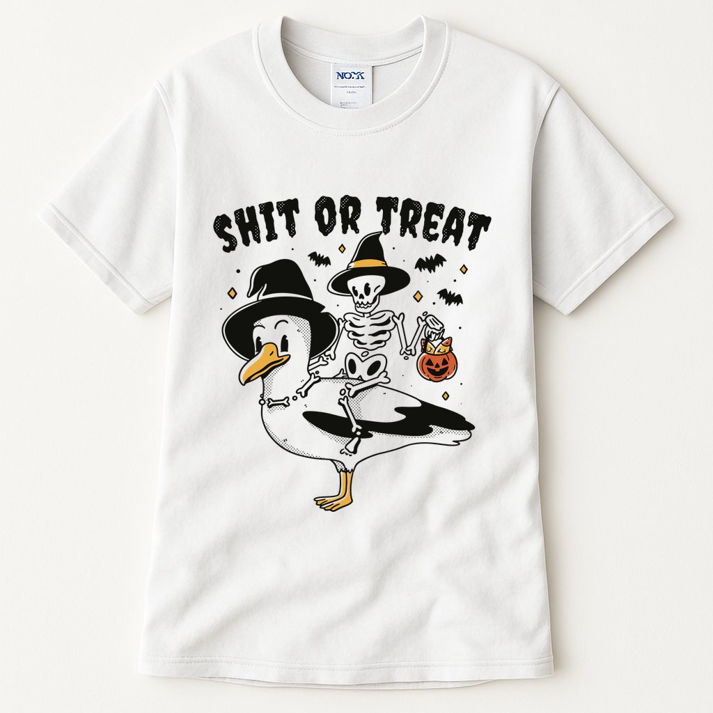 Shit Or Treat Funny Halloween Tall T-Shirt