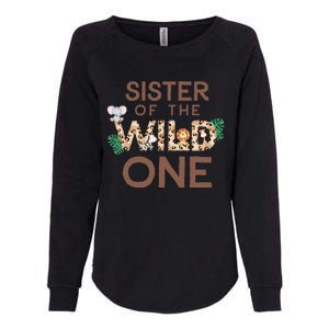 Sister Of The Wild One Animal Safari 1st Birthday Theme Womens California Wash Sweatshirt