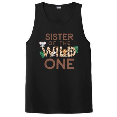 Sister Of The Wild One Animal Safari 1st Birthday Theme PosiCharge Competitor Tank