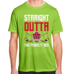 Straight Outta The Penalty Box Funny Goal Keeper Ice Hockey Gift Adult ChromaSoft Performance T-Shirt