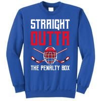 Straight Outta The Penalty Box Funny Goal Keeper Ice Hockey Gift Sweatshirt