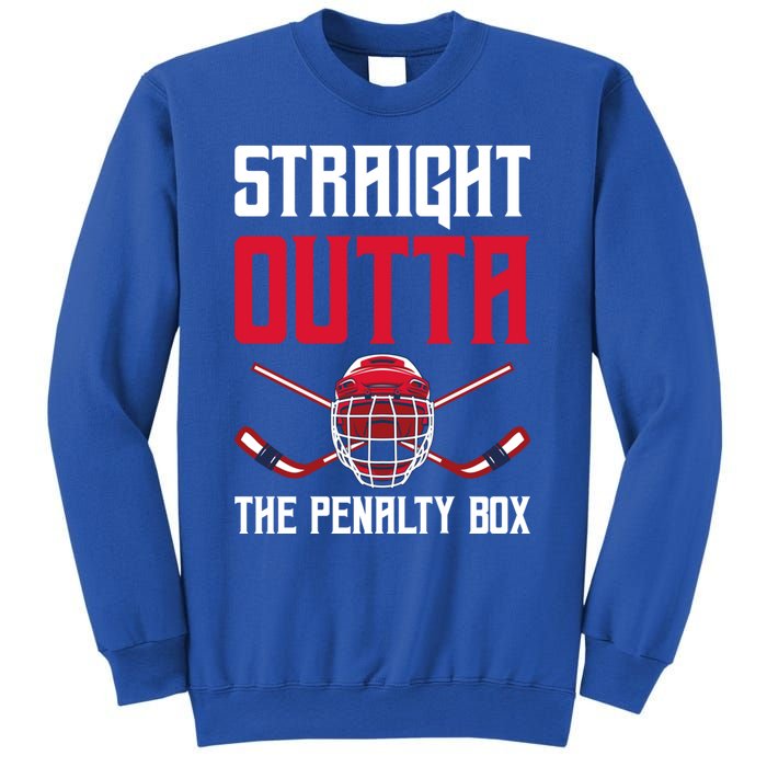 Straight Outta The Penalty Box Funny Goal Keeper Ice Hockey Gift Sweatshirt