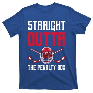 Straight Outta The Penalty Box Funny Goal Keeper Ice Hockey Gift T-Shirt