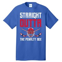 Straight Outta The Penalty Box Funny Goal Keeper Ice Hockey Gift Tall T-Shirt