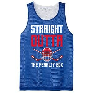 Straight Outta The Penalty Box Funny Goal Keeper Ice Hockey Gift Mesh Reversible Basketball Jersey Tank