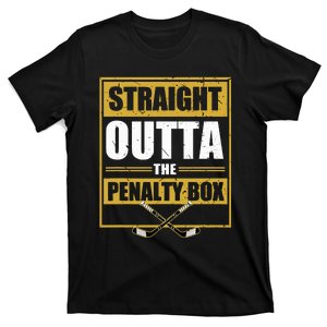 Straight Outta The Penalty Box Ice Hockey T-Shirt