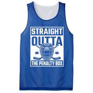 Straight Outta The Penalty Box Funny Hockey Goalie Player Gift Mesh Reversible Basketball Jersey Tank