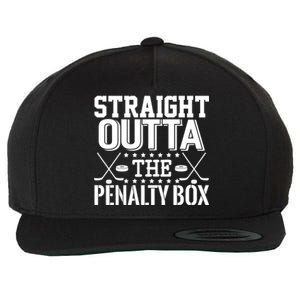 Straight Outta The Penalty Box Funny Ice Hockey Enforcer Cool Gift Wool Snapback Cap