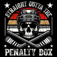 Straight Outta The Penalty Box retro Hockey Player 16 in Basic Backpack