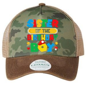 Sister Of The Birthday Boy Game Gaming Family Matching Legacy Tie Dye Trucker Hat