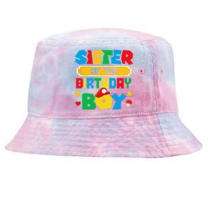 Sister Of The Birthday Boy Game Gaming Family Matching Tie-Dyed Bucket Hat