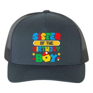 Sister Of The Birthday Boy Game Gaming Family Matching Yupoong Adult 5-Panel Trucker Hat