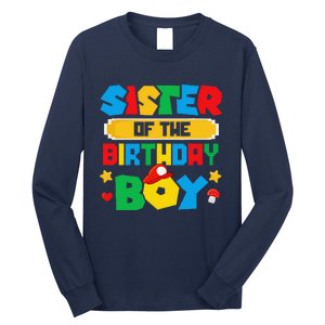 Sister Of The Birthday Boy Game Gaming Family Matching Long Sleeve Shirt