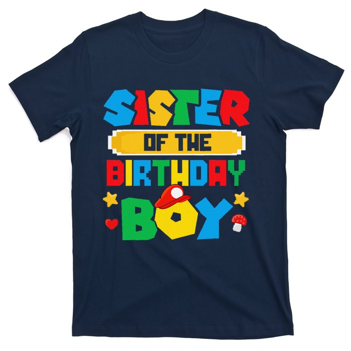 Sister Of The Birthday Boy Game Gaming Family Matching T-Shirt