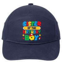 Sister Of The Birthday Boy Game Gaming Family Matching 7-Panel Snapback Hat