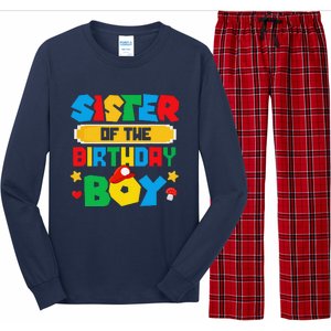 Sister Of The Birthday Boy Game Gaming Family Matching Long Sleeve Pajama Set