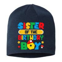 Sister Of The Birthday Boy Game Gaming Family Matching Sustainable Beanie