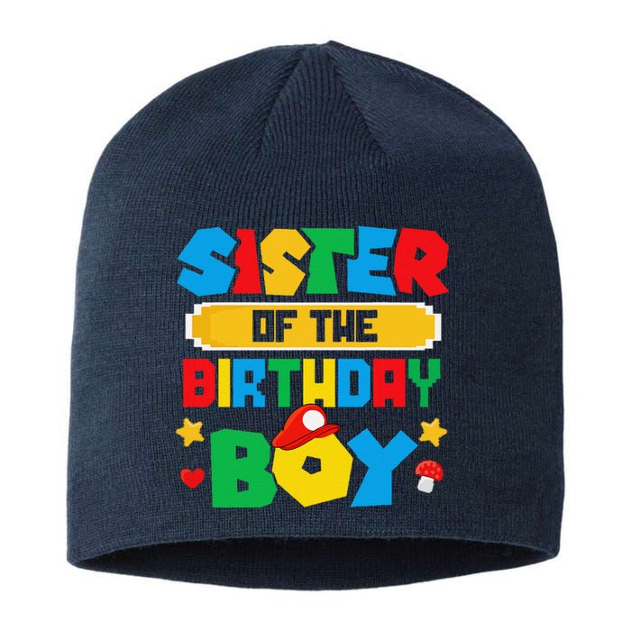 Sister Of The Birthday Boy Game Gaming Family Matching Sustainable Beanie