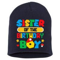 Sister Of The Birthday Boy Game Gaming Family Matching Short Acrylic Beanie