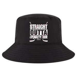 Straight Outta The Penalty Box Funny Ice Hockey Gift Cool Comfort Performance Bucket Hat