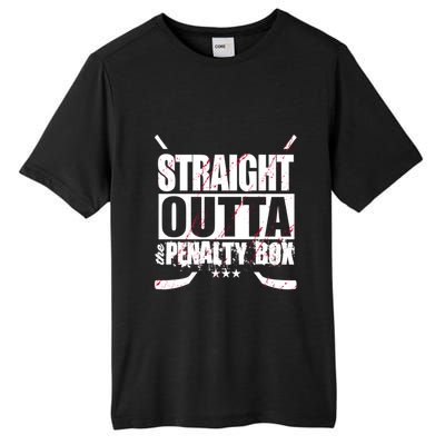 Straight Outta The Penalty Box Funny Ice Hockey Gift Tall Fusion ChromaSoft Performance T-Shirt