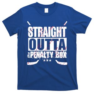 Straight Outta The Penalty Box Funny Ice Hockey Gift T-Shirt