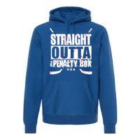 Straight Outta The Penalty Box Funny Ice Hockey Gift Premium Hoodie