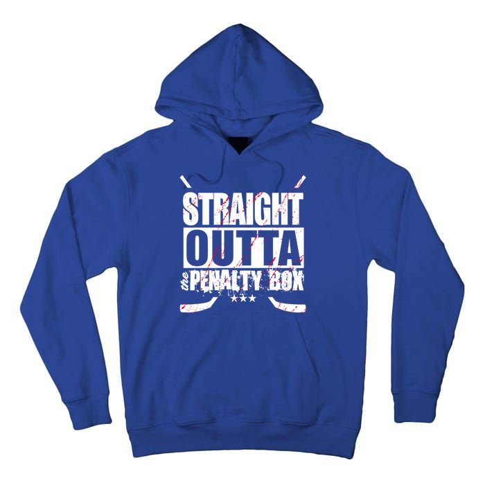 Straight Outta The Penalty Box Funny Ice Hockey Gift Tall Hoodie