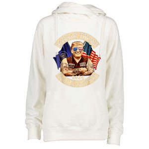 Sons Of Trump Maga Chapter 2024 4th July Womens Funnel Neck Pullover Hood