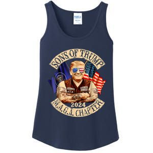 Sons Of Trump Maga Chapter 2024 4th July Ladies Essential Tank